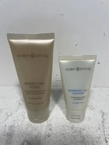 Clarisonic Refining Skin Polish 2 fl oz & Refreshing Gel Cleanser 1 Oz. Travel  - Picture 1 of 7
