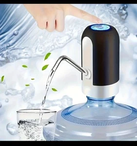 1Pcs Water Bottle Pump Automatic Drinking Portable Usb Charging - Picture 1 of 4
