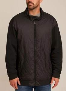Polo Ralph Lauren 3XLT Jacket Softshell Black Quilted Full Zip Black 3 XL Tall - Picture 1 of 10