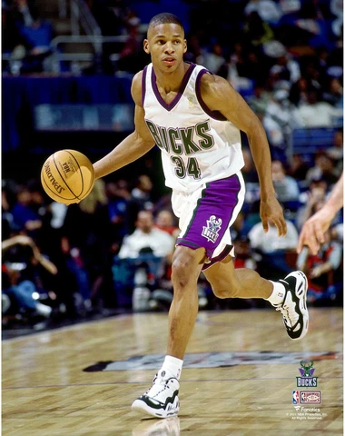 Ray Allen Milwaukee Bucks Unsigned 1997 Rookie Game Photograph Cover