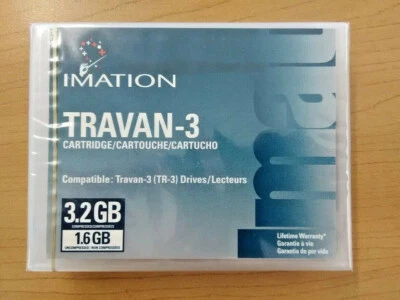 Imation Travan-3 (TR-3) Data Cartridge, 3.2 GB Compressed, 1.6 GB Uncompressed - Image 1 of 4