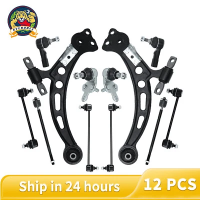 12Pc Front Control Arms Sway Bar Link Kit for 1997-2001 Toyota Camry Lexus ES300 - Image 1 of 4