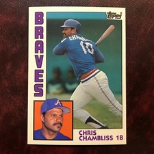 1984 Topps TIFFANY Set CHRIS CHAMBLISS #50 ATLANTA BRAVES - NM/MINT+ *HIGH GRADE