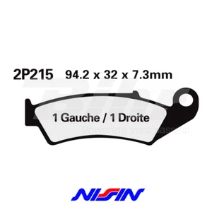 NISSIN 2P215GS Paire Plaquettes Avant Honda Cr 125 R 1987-1994 - Photo 1/1