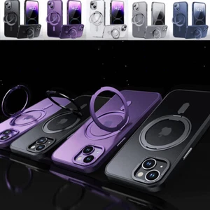 Hülle für iPhone 15 Plus Pro Max Magnet Magsafe Ring Ständer Stoßfeste Bumper - Bild 1 von 17