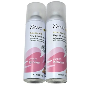 2 Dove Advanced Dry Shampoo Refresh Without Water Natural Tapioca Starch Rose - Picture 1 of 1