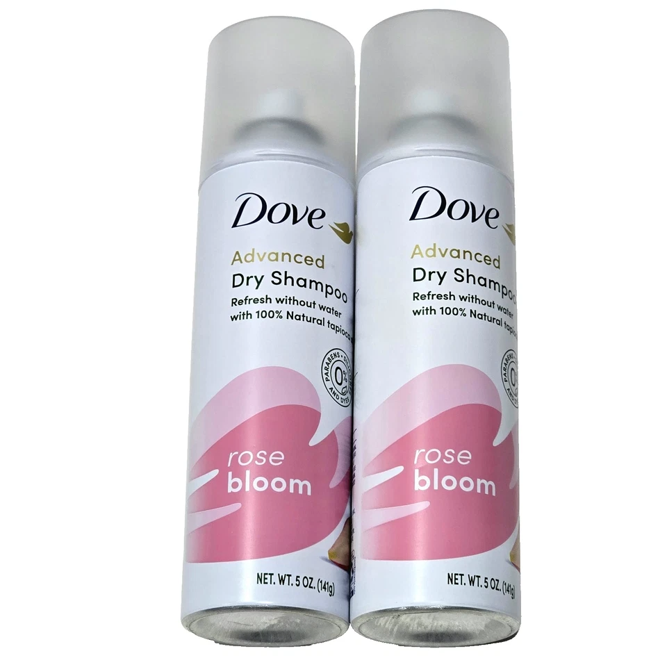 2 Dove Advanced Dry Shampoo Refresh Without Water Natural Tapioca Starch Rose - Image 1 of 1