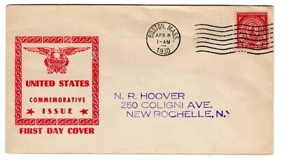 #682 Massachusetts Bay Colony 1930 FDC - Unlisted Sanders GP - Image 1 of 2