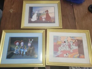 VINTAGE 3 Disney Store Lithographie Dalmatiner Gedenk Aristocats Toy Story - Bild 1 von 7