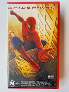 Spider-Man Tobey Maguire Kirsten Dunst Video VHS Tape Vintage Cassette SpiderMan - Picture 1 of 7