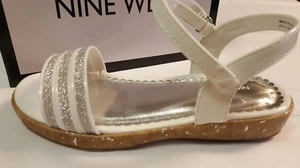 NINE WEST KINDER ~ MÄDCHEN * EMILY 2 * SANDALEN FARBE ~ WEISS/SILBER GRÖSSE 12 M - Bild 1 von 7