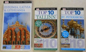 DK Eyewitness Baltic Lot Estonia Latvia Lithuania Top 10 St Petersburg Tallinn - Picture 1 of 3