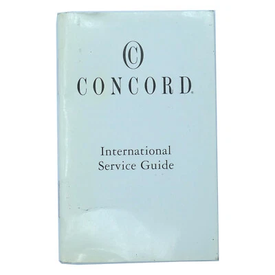 CONCORD INTERNATIONAL SERVICE GUIDE BOOKLET - Image 1 of 3