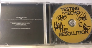 The Resolution by Testing For Echo (CD 2010) Signed Autographed - Picture 1 of 5