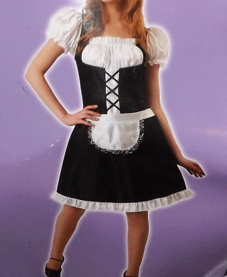 Disfraz de criada francesa sexy disfraz de criada de Halloween juego de rol para adultos juegos con disfraces OSFM Foto 1 de 4