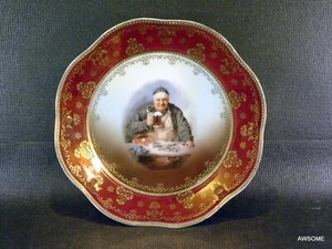Antique Royal Vienna  Cabinet Porcelain Portrait Plate - Picture 1 of 7