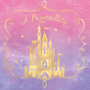 DISNEY PRINCESS Once Upon a Time LUNCH NAPKINS (16) Birthday Party Supplies - Picture 1 of 1