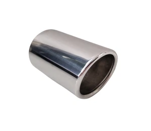 Edelstahl Auspuffblende Auspuff Blende Endrohr 70mm rund Tuning für 35-65mm - Bild 1 von 4