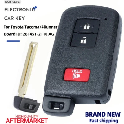 For 2015-2020 Toyota Tacoma Smart Key Keyless Remote Fob HYQ14FBA 281451-2110 AG - Image 1 of 4