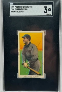 1909 T206 Piemont 150 ED ABBATICCHIO (BRAUNE HÜLLEN) SGC 3 sehr guter Zustand - Bild 1 von 2