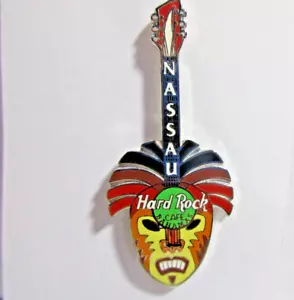 Hard Rock Cafe Nassau Bahamas Junkanoo Mask Guitar 2001 - Picture 1 of 2