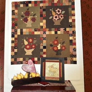 MOM'S FLOWER Quilt & Stitchery Pattern by Pieces From My Heart NEW - Imagen 1 de 3
