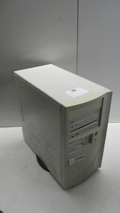 Vintage ATX Desktop PC Gehäuse Beige Sleeper Case mit Netzteil - Bild 1 von 6