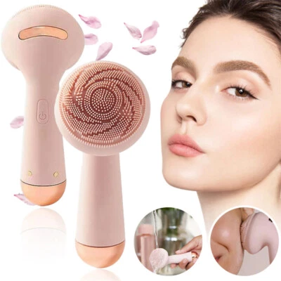Electric Facial Face Sonic Spa Cleansing Brush Deep Cleanser Exfoliate Skin Care