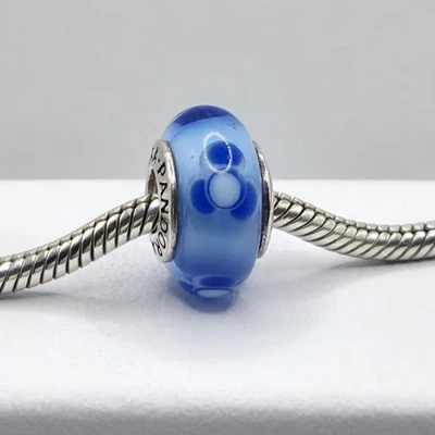 Original Pandora Murano Glas Blau 790644 #22 - Bild 1 von 2