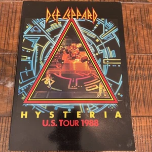 Def Leppard 1988 Hysteria US Tour Concert Program Book - Picture 1 of 6