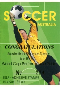 2006 Soccer In Australia - Stamp booklet Barcode 208486 Congratulation Overprint - Picture 1 of 3