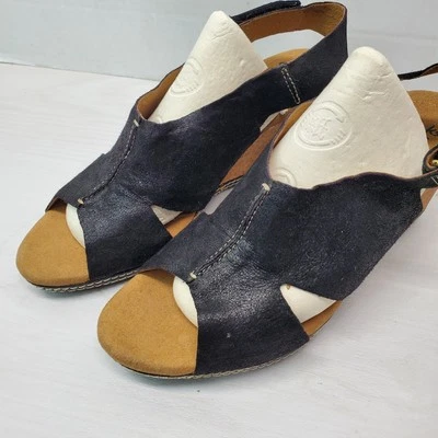 Sandalias de Verano Collection By Clarks Cojín Suave Talla 9 Cuero Negro Envío Rápido Foto 1 de 4