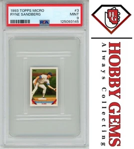 Ryne Sandberg PSA 9 1993 Topps Micro #3 - Bild 1 von 2