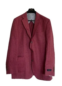 NWT Brooks Brothers 44 L Regent Fit Agelico Italy Unstructured Linen - Picture 1 of 12