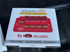 NEW Speaker Snap Zone Hub  4-Zone Tool-Free Speaker Distribution Block Free Ship - Picture 1 of 2