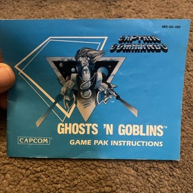 Ghosts 'N Goblins Captain Commando Nintendo NES Manual Only Instruction Booklet