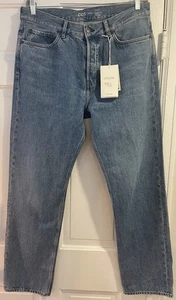 NWT COS Signature Straight-Leg Jeans Blue Sz 34x32 - Picture 1 of 9