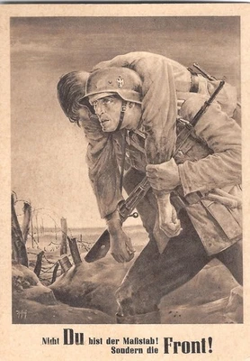 WW2 WWII German Third Reich used postcard  GG   1943 - Image 1 of 2