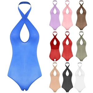Women One Piece Sexy Bodysuit Clubwear Jumpsuit Ladies Underwear Leotard Adult - Picture 1 of 110