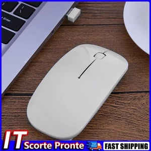Mouse senza fili da 2,4 GHz 3 pulsanti 1000 Mouse per computer per laptop (bianc - Afbeelding 1 van 6