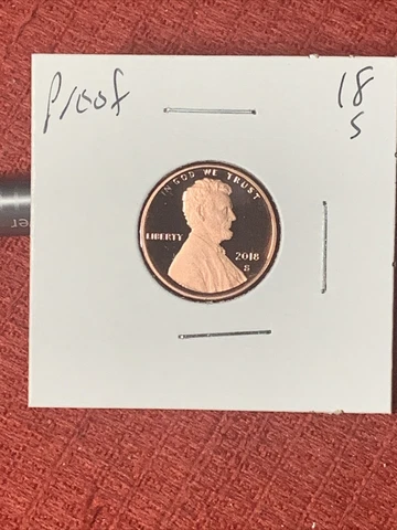 2018 S Proof Lincoln Shield Penny Free Shipping Cover
