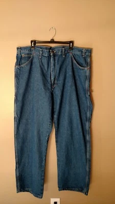 DICKIES МУЖСКИЕ БОЛЬШОЙ И ВЫСОКИЙ РАССЛАБЛЕННЫЙ КРОЙ ДЖИНСЫ ДЖИНСЫ - РАЗМЕР 44 X 32 - Изображение 1 из 4