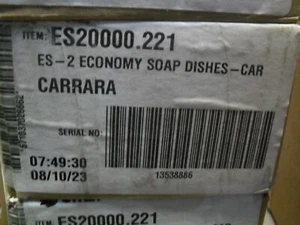 Swan ES20000.221 ES-2 Economy solid corner Soap dish Carrara - Picture 1 of 1