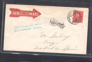 US first Italian air trans Mediterranian service 1928 - Picture 1 of 2