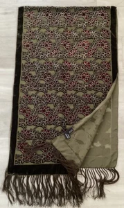 BESARANI COLLECTION LONDON Schal Seidenmischung Grün Glitzer Brandneu - Bild 1 von 5