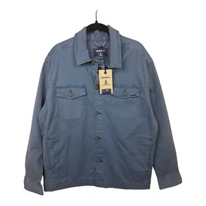 Chubbies The Cobblestone Twill Over Shirt in Blue Size M NWT - Picture 1 of 10