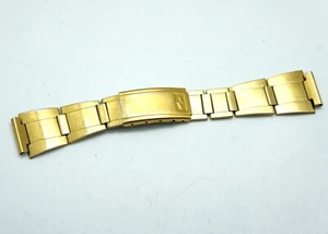 USSR 18 mm Bracelet from Soviet Vympel Vimpel men's Watch Band Gold Plated - Picture 1 of 3
