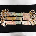 3 LBs of Foreign Coins & Paper Money Currency - Vintage & Modern