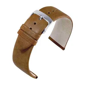 Uhrenarmband Klassisch Schaf-Nappaleder Goldbraun von Barington/Eulit - Picture 1 of 3