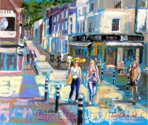 NEW PETE DAVIES ORIGINAL "Lewes Cliffe High Street" Rural Sussex OIL PAINTING - Picture 1 of 1